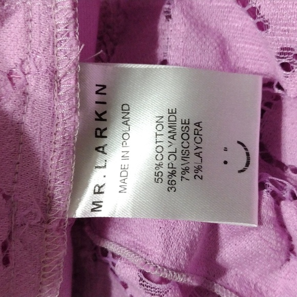 Mr. Larkin May Orchid Pink Cuore Lace Prairie Maxi Dress XS Romantic Designer - Picture 16 of 17